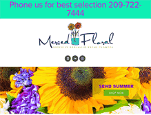 Tablet Screenshot of mercedfloral.com